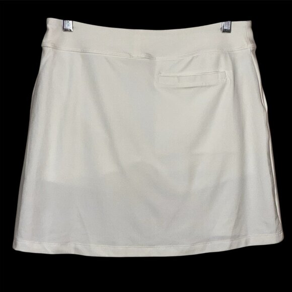 Nike Golf Skort Women’s X Small White Pull On Pockets Gray Swoosh Golf Team - Picture 3 of 10